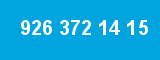 926 372 14 15 926 372 14 15